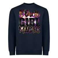 Navy black girl magic Heavyweight Sweatshirt - Artiststas