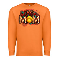 Carrot blessed softball mom lightbulb letters Premium Sweatshirt - OliviaCreatesArt