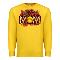 Lemon blessed softball mom lightbulb letters Premium Sweatshirt - OliviaCreatesArt