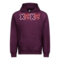 Mauve Wine You Are Lovey Urban Hoodie - CowhideDigitalArt