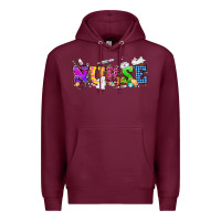 Burgundy Easter nurse Easter Day Premium Hoodie - HowdyJamesFarm