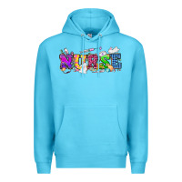 Ocean Blue Easter nurse Easter Day Premium Hoodie - HowdyJamesFarm