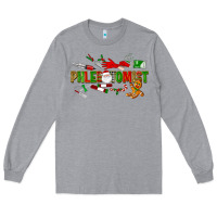 Heather Grey christmas phlebotomist Long Sleeve Tee - LillyAllenDesigns