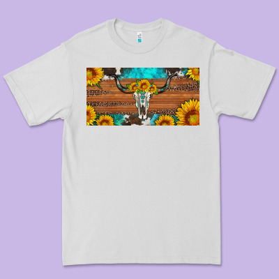 Longhorn Bull Skull License Plate Premium Tee Designed By Artiststas