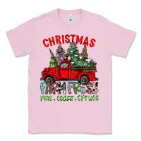 Bubblegum Pink christmas tree farm truck Classic Tee - CowhideDigitalArt
