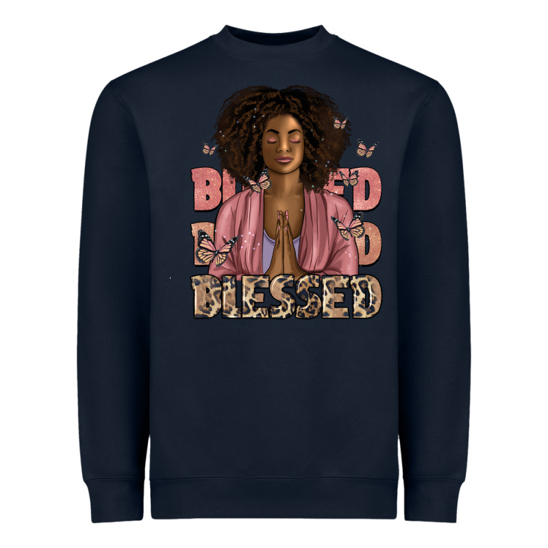 Blessed Black Woman Heavyweight Sweatshirt by Artiststas | Teevron