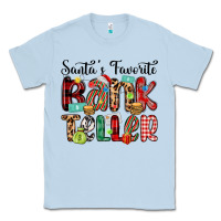 Dusty Blue santa s favorite bank teller Classic Tee - MaliasSmallBusiness