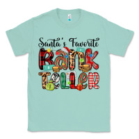Seafoam santa s favorite bank teller Classic Tee - MaliasSmallBusiness