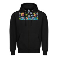 Black sea shells Zipper Hoodie - TumblerDesignByShophia
