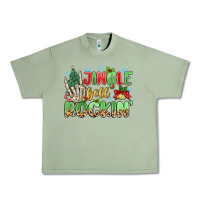 Oil Green jingle bell rockin' Urban Heavy Tee - MaliasSmallBusiness