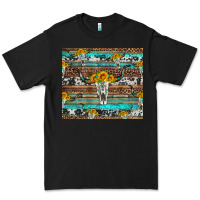 Black longhorn bull skull cowhide leopard turquoise Premium Tee - Artiststas