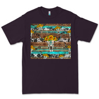 Plum longhorn bull skull cowhide leopard turquoise Premium Tee - Artiststas