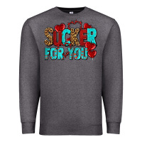 Charcoal Heather sucker for you olivia Premium Sweatshirt - OliviaCreatesArt