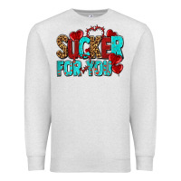 Oatmeal Heather sucker for you olivia Premium Sweatshirt - OliviaCreatesArt