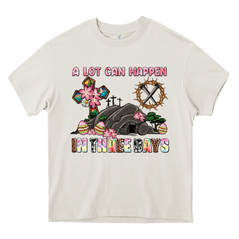 Easter A Lot Can Happen In Three Days Heavy Core Tee by AdoDesignShop | Teevron