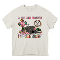 Cream easter a lot can happen in three days Heavy Core Tee - AdoDesignShop