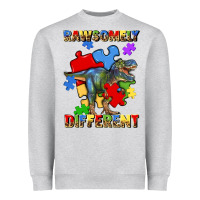 Heather Grey rawsomely different autism t rex Heavyweight Sweatshirt - Artiststas