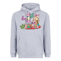 Heather Grey My first Easter Day Heavyweight Hoodie - CowGirlArtShop