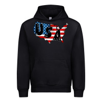 Black Usa Urban Hoodie - CowhideDigitalArt