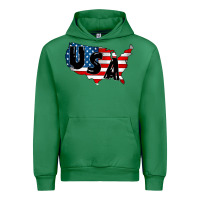 Emerald Usa Urban Hoodie - CowhideDigitalArt