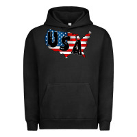 Pigment Black Usa Urban Hoodie - CowhideDigitalArt