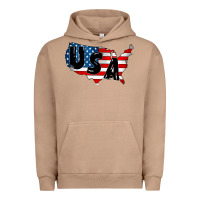 Pigment Burro Usa Urban Hoodie - CowhideDigitalArt