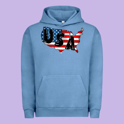 Usa Urban Hoodie Designed By Cowhidedigitalart