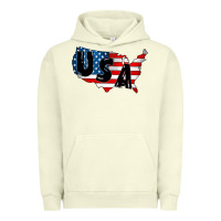 Pigment Pistachio Usa Urban Hoodie - CowhideDigitalArt