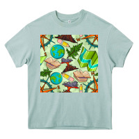 Arona geography class seamless pattern Heavy Core Tee - BundleAndBundleShop