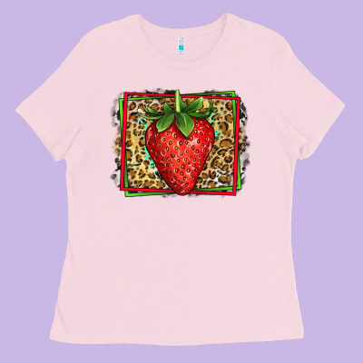 Strawberry Summer Ladies Tee Designed By Jasminsmagicworld