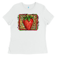 White strawberry summer Ladies Tee - Jasminsmagicworld