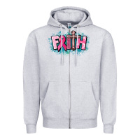 Cancer Faith Cross Zipper Hoodie | Teevron