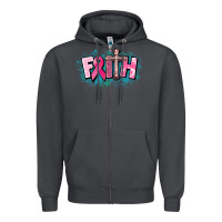 Smoke Cancer Faith Cross Zipper Hoodie - HowdyJamesFarm