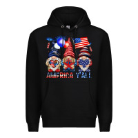 Black America y'all with gnomies Premium Hoodie - HowdyJamesFarm