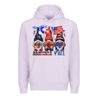 Lilac America y'all with gnomies Premium Hoodie - HowdyJamesFarm