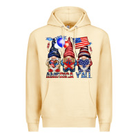 Pina Colada America y'all with gnomies Premium Hoodie - HowdyJamesFarm