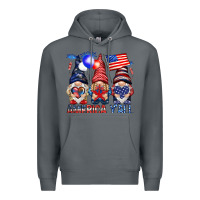 Rock America y'all with gnomies Premium Hoodie - HowdyJamesFarm