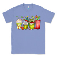 Colony Blue Christmas characters coffee cups Classic Tee - MaliasSmallBusiness