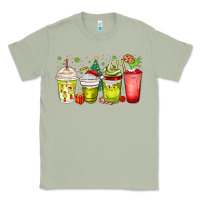 Matcha Christmas characters coffee cups Classic Tee - MaliasSmallBusiness