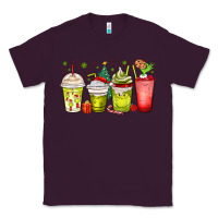 Plum Christmas characters coffee cups Classic Tee - MaliasSmallBusiness