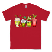 Red Christmas characters coffee cups Classic Tee - MaliasSmallBusiness