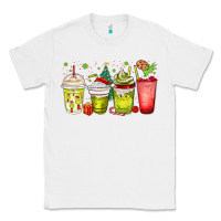 White Christmas characters coffee cups Classic Tee - MaliasSmallBusiness