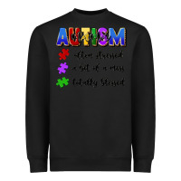 Black i'm a hot mess always stressed and proudly autism Heavyweight Sweatshirt - Artiststas