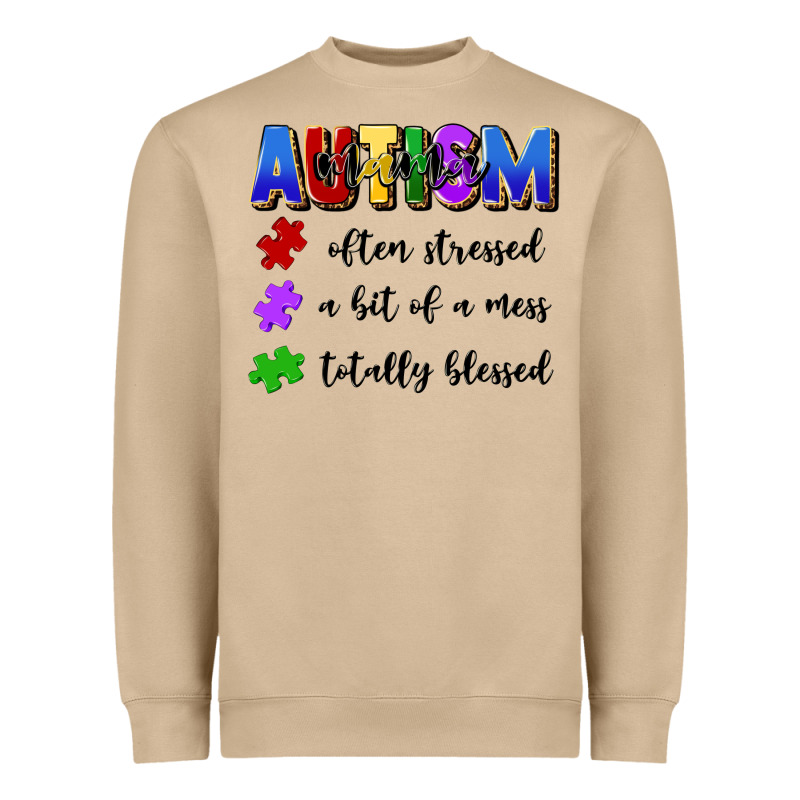 I'm A Hot Mess Always Stressed And Proudly Autism Heavyweight Sweatshirt by Artiststas | Teevron