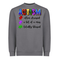 Storm i'm a hot mess always stressed and proudly autism Heavyweight Sweatshirt - Artiststas