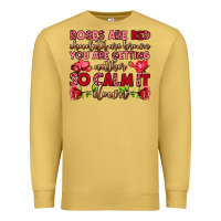 Antique Gold roses are red chocolates are brown Premium Sweatshirt - OliviaCreatesArt