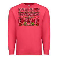 Cardinal roses are red chocolates are brown Premium Sweatshirt - OliviaCreatesArt