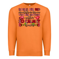 Carrot roses are red chocolates are brown Premium Sweatshirt - OliviaCreatesArt