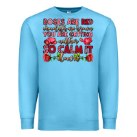 Ocean Blue roses are red chocolates are brown Premium Sweatshirt - OliviaCreatesArt