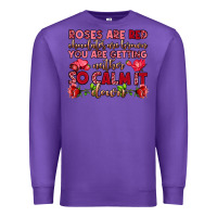 Purple roses are red chocolates are brown Premium Sweatshirt - OliviaCreatesArt
